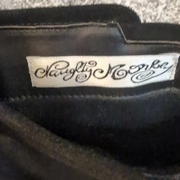 Naughty Monkey Black Suede Heeled Boots with Buckles - Picture 2 of 8